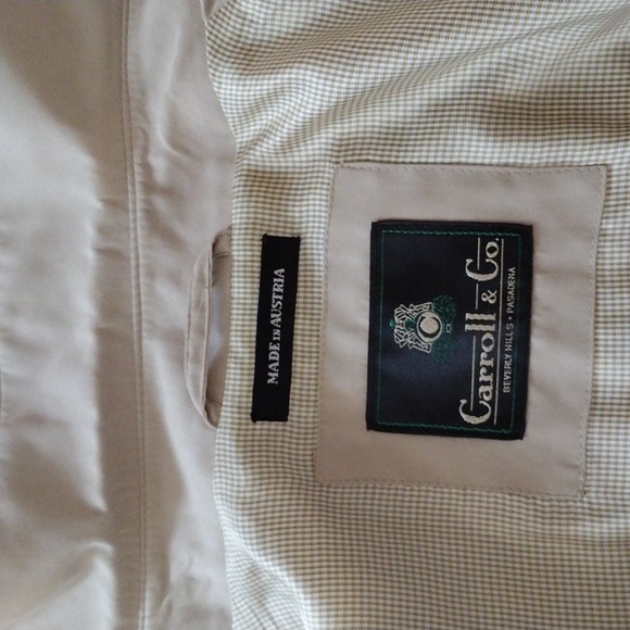 Carroll and Co Beverly Hills tan rain jacket 40 - Picture 10 of 16